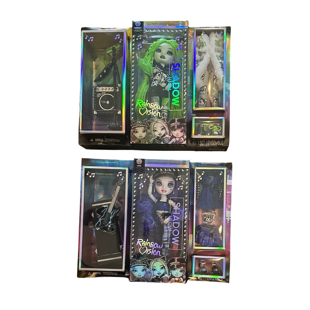 2 New Shadow High Rainbow Vision Series 1 Harley Limestone & Uma Vanhoose Neon